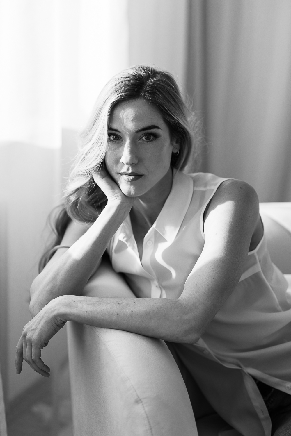 Portrait de femme réalisé après un cancer dans une démarche de reconstruction